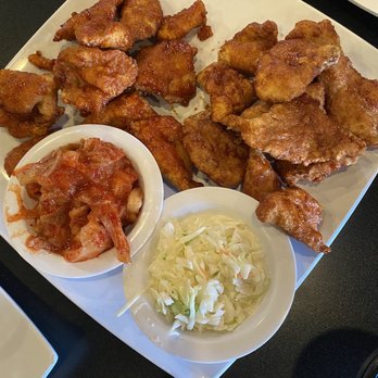 Bonchon North Stockton - Cole slaw, Kimchi Coleslaw and spicy and garlic boneless wings - Chicken Wings Near Me - Stockton, California Bonchon North Stockton - Cole slaw, Kimchi Coleslaw and spicy and garlic boneless wings - Chicken Wings Near Me - Stockton, California