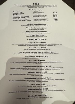 Menu photo 7 Russell's Pasadena, CA