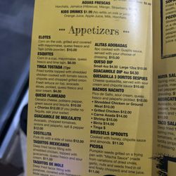 Magarita’s - Menu as of 9/13/24