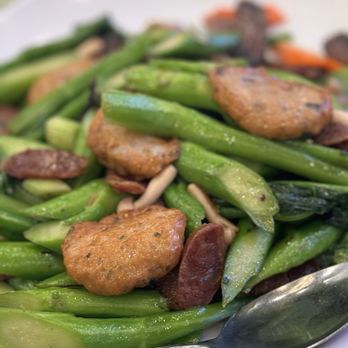 HL Peninsula Restaurant - Fish cake and mustard greens - Dim Sum Near Me - Milpitas, California