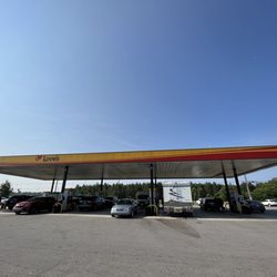 Love's Travel Stop - Gas pumps area