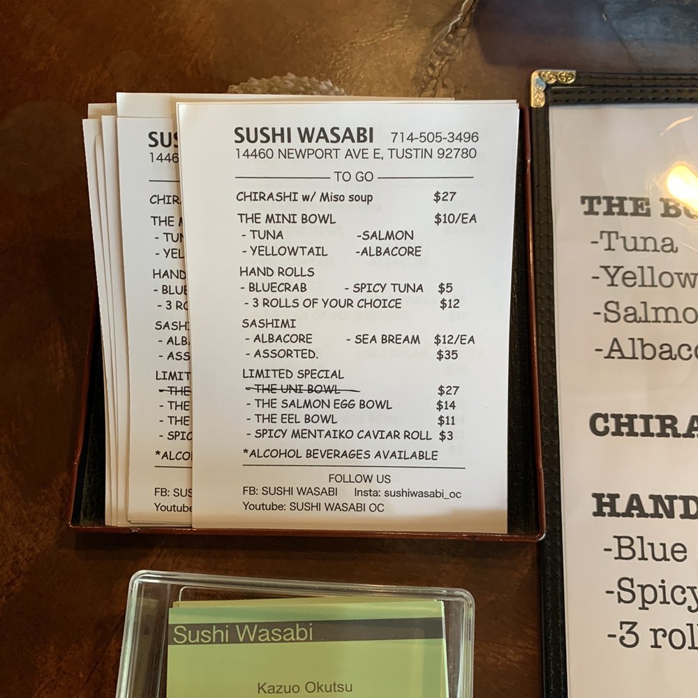 Sushi Wasabi - Japanese Near Me - Tustin, California