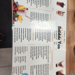Pearl and Brew - Drink menu