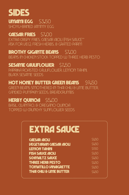 Menu photo 8 Daytrip Counter Oakland, CA