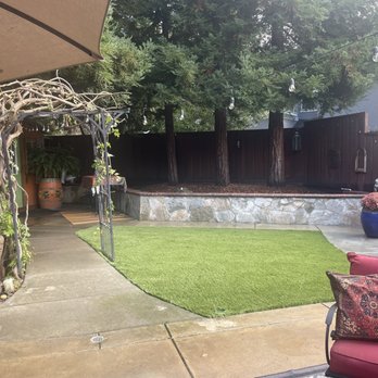 Rosales Landscaping Services - Trimmed vine, installed sod, trimmed trees and installed bark. - Landscaping Near Me