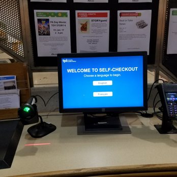 Toronto Public Library - New version of self-checkout counter. You can also login to your account. - Libraries Near Me - Toronto, Ontario Toronto Public Library - New version of self-checkout counter. You can also login to your account. - Libraries Near Me - Toronto, Ontario