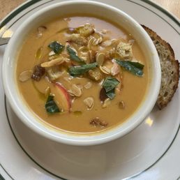 Peach gazpacho