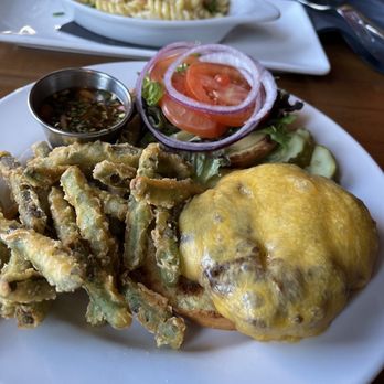 The Black Cat - Fried green beans and the black cat signature burger - New American Near Me - Bellingham, Washington The Black Cat - Fried green beans and the black cat signature burger - New American Near Me - Bellingham, Washington