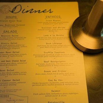 Petite Suzette - what a romantic menu - French Near Me - Montgomery, Texas