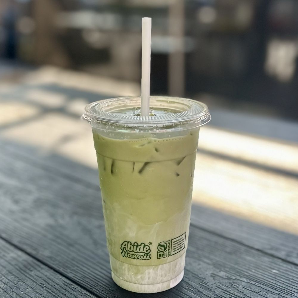 Loke Aloha Coffee - Large "Haupia Matcha" - Matcha Latte w/Haupia Cream - Coffee & Tea Near Me - Waipahu, Hawaii Loke Aloha Coffee - Large "Haupia Matcha" - Matcha Latte w/Haupia Cream - Coffee & Tea Near Me - Waipahu, Hawaii