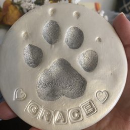 Paw print keepsake Paw print keepsake