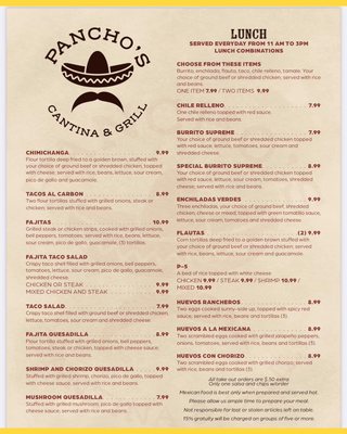 Menu photo 3 Pancho’s Cantina & Grill Brandon, MS