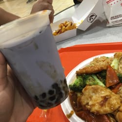 China Max - My boba(bubble tea) was flavored taro and I honestly didn't like it it tasted very bad to me.
