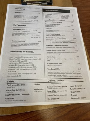 Menu photo 8 J’s Diner Hagerstown, MD