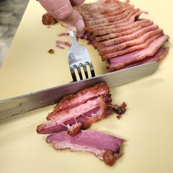 Flour Water Salt Artisan Bakery and Cafe - Hand carved ham and Corned Beef for sandwiches