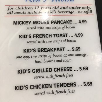 Sunview Cafe - Kids menu - Breakfast & Brunch Near Me - Allen, Texas