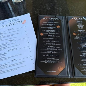 Citrus Sky Bar - Soft Opening menu - Cocktail Bars Near Me - Tavares, Florida