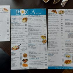 Boca Brunch - Menu (March 2024)
