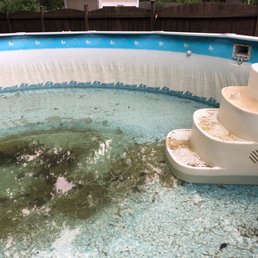 This is how they left the pool This is how they left the pool