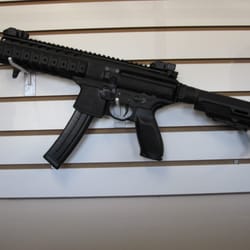 Gun Stock and Barrel - Our Full Auto Sig MPX Machine Gun Rentals