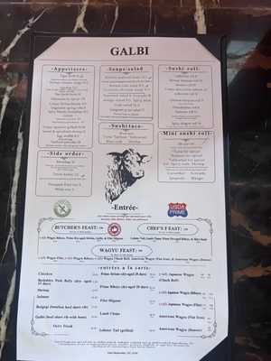 Menu photo 1 Galbi Korean Steakhouse Shelton, CT Menu photo 1 Galbi Korean Steakhouse Shelton, CT