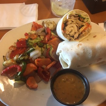 One World - Asian spring wrap and roll with Thai peanut sauce and grilled veggies. So so good!!! - New American Near Me - Peoria, Illinois One World - Asian spring wrap and roll with Thai peanut sauce and grilled veggies. So so good!!! - New American Near Me - Peoria, Illinois