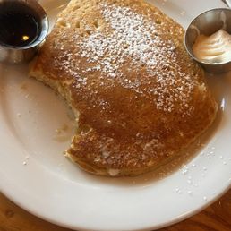 Pancake, forgot to take a pic and took a bite Pancake, forgot to take a pic and took a bite