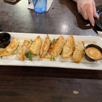 Hamlin Pub - Fried shrimp potstickers. - New American Near Me - Shelby Charter Township, Michigan