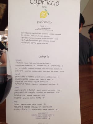 Menu photo 2 Capriccio Osteria & Bar Leichhardt, NSW