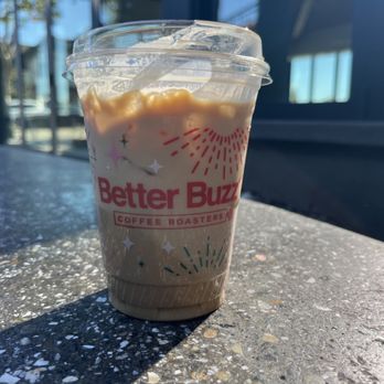 Better Buzz Coffee - Del Mar - Iced Hazelnut D... $6.59 requested half sweet (it was 110% sweet) - Coffee & Tea Near Me - Del Mar, California