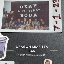 a picture of a dragon leaf tea