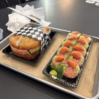 Sushi Dojo - The secret menu item sushi burger, and the Skinny Samurai! - Sushi Bars Near Me - Southlake, Texas Sushi Dojo - The secret menu item sushi burger, and the Skinny Samurai! - Sushi Bars Near Me - Southlake, Texas