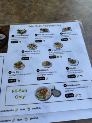 Menu photo 1 Quan Vy Da Westminster, CA Menu photo 1 Quan Vy Da Westminster, CA