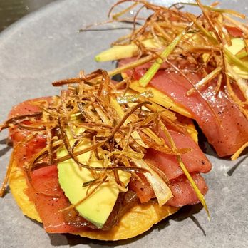 La Popular - Ahi Tuna Tostada - Mexican Near Me - Porter Ranch, California La Popular - Ahi Tuna Tostada - Mexican Near Me - Porter Ranch, California