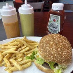 Las Gaviotas Restaurant - I ate a good portion of fries before the picture.... They are so good!