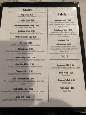 Menu photo 3 The Coop Lounge Klamath Falls, OR