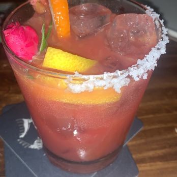 Calaveras Cantina - Blood orange margarita - Mexican Near Me - Jupiter, Florida