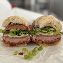 Enzo's Deli & Imports - Godfather with hot pepper spread