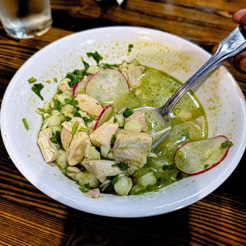 Kalaveras - Green chicken pozolé - Cocktail Bars Near Me - Bellflower, California
