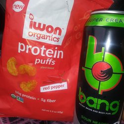 The Vitamin Shoppe - Protein Puffs and Bang Energy