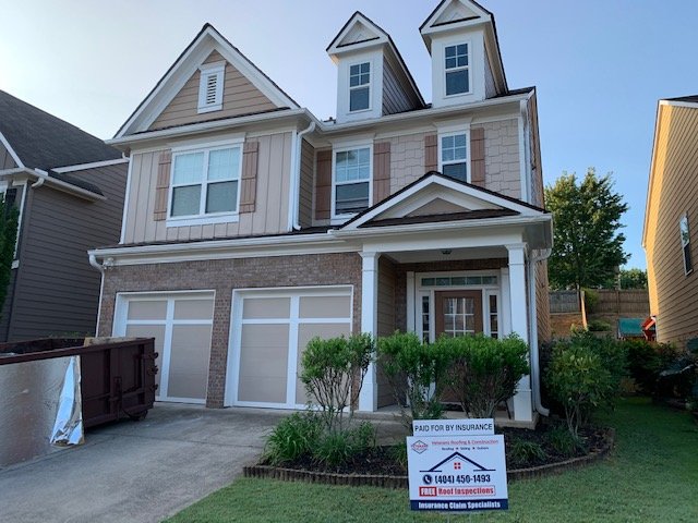 Slide of Veteran's Roofing Company