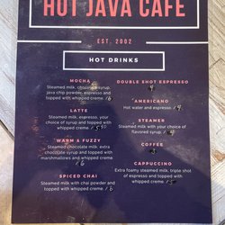 Hot Java - Menu.
