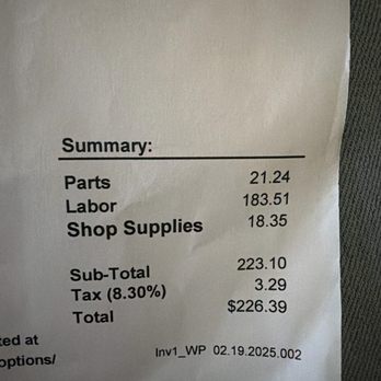 Firestone Complete Auto Care - What I paid - Tires Near Me - Gilbert, Arizona Firestone Complete Auto Care - What I paid - Tires Near Me - Gilbert, Arizona