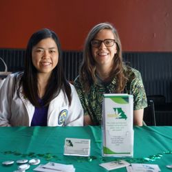 Missouri Cannabis Clinic - Medical Marijuana Doctors - Darby Cook, owner, and Jana Lappin, consultant pharmacist, share information with patients at the Missouri NORML Conference in April 2019.