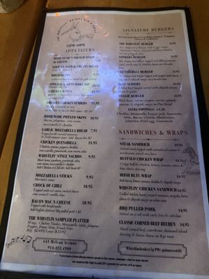 Menu photo 1 The Whistlin' Donkey Yonkers, NY Menu photo 1 The Whistlin' Donkey Yonkers, NY