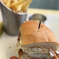 Surfside Diner - Excellent fried grouper fish sandwich!