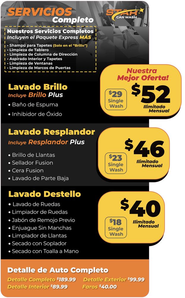 STAR CAR WASH Updated September 2024 55 Photos & 18 Reviews 163