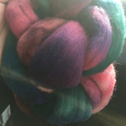 Village Wool - Mixed color wool roving... Polearth wool top
