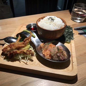 Greenhouse - ahi and salmon tartare with rice and seaweed - Diners Near Me - Hong Kong, HK