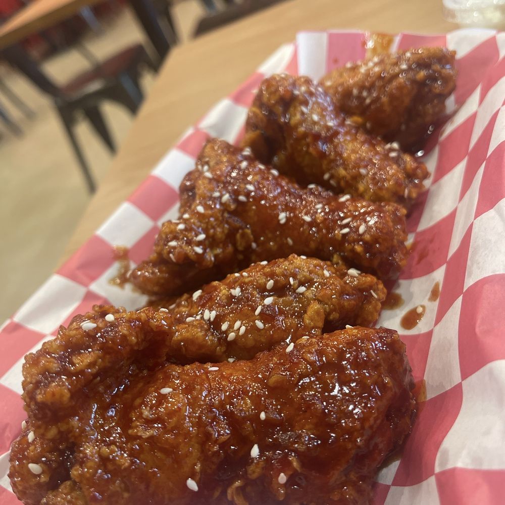 Mighty Chick Sando - Seoul Hot Jumbo Wimgs - Chicken Wings Near Me - Bedford, Texas